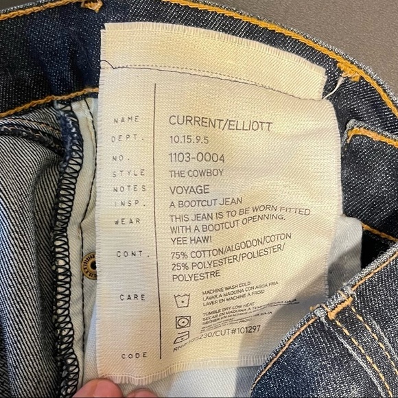 Current Elliot Voyage Cut Off Bermuda Length Denim Shorts Women's 25 - Picture 7 of 8